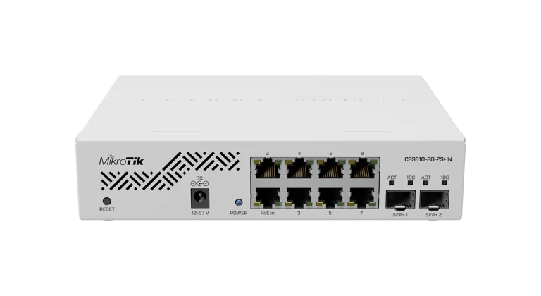 Mikrotik CSS610-8G-2S+IN Cloud Smart Switch 2SPP+ and SwitchOS