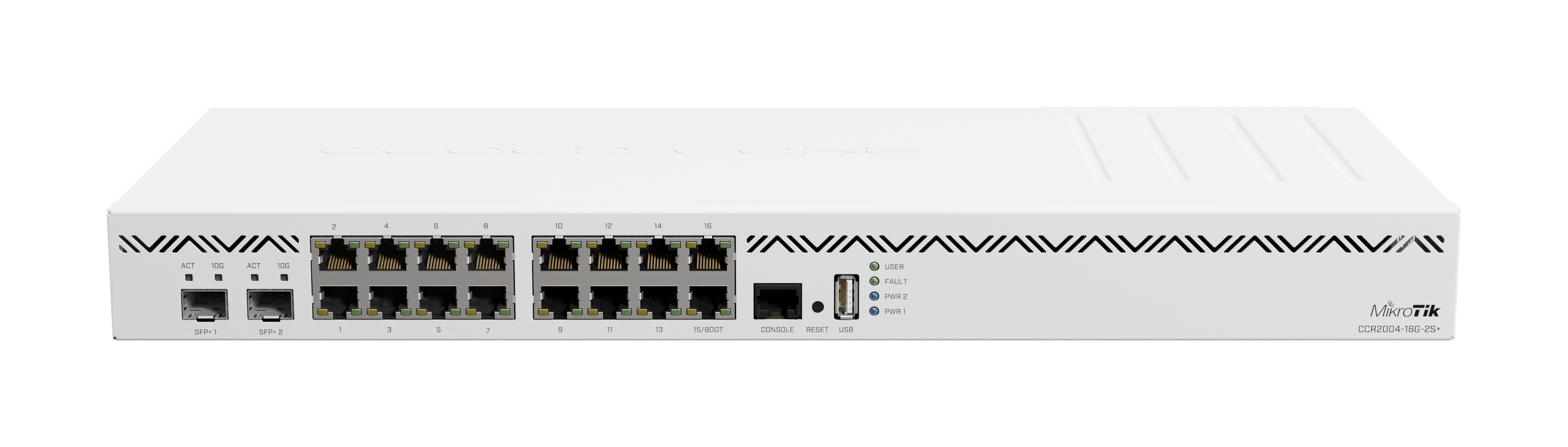MikroTik CCR2004-16G-2S+ 10G SFP+ Fiber Modül gateway cihazı