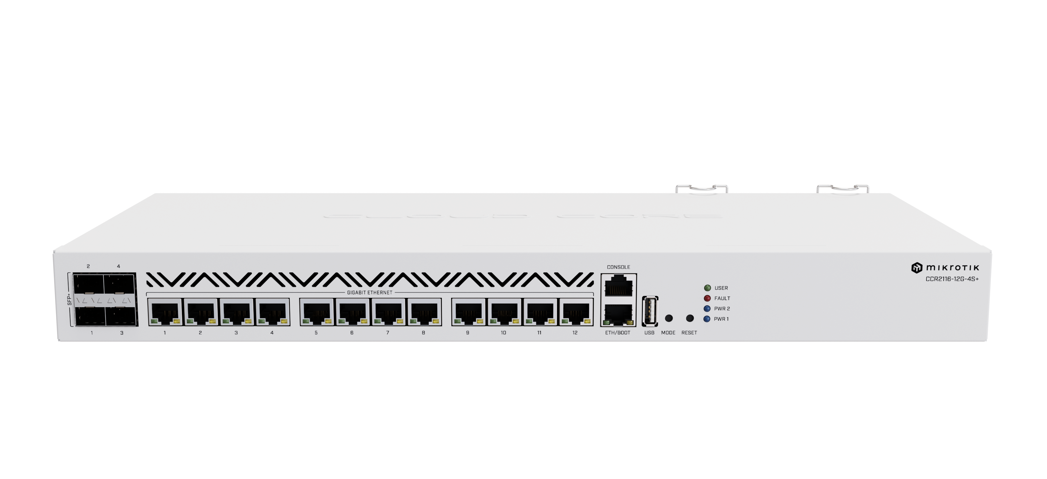 MikroTik CCR2116-12G-4S+ 10G SFP+ Fiber Modül gateway cihazı