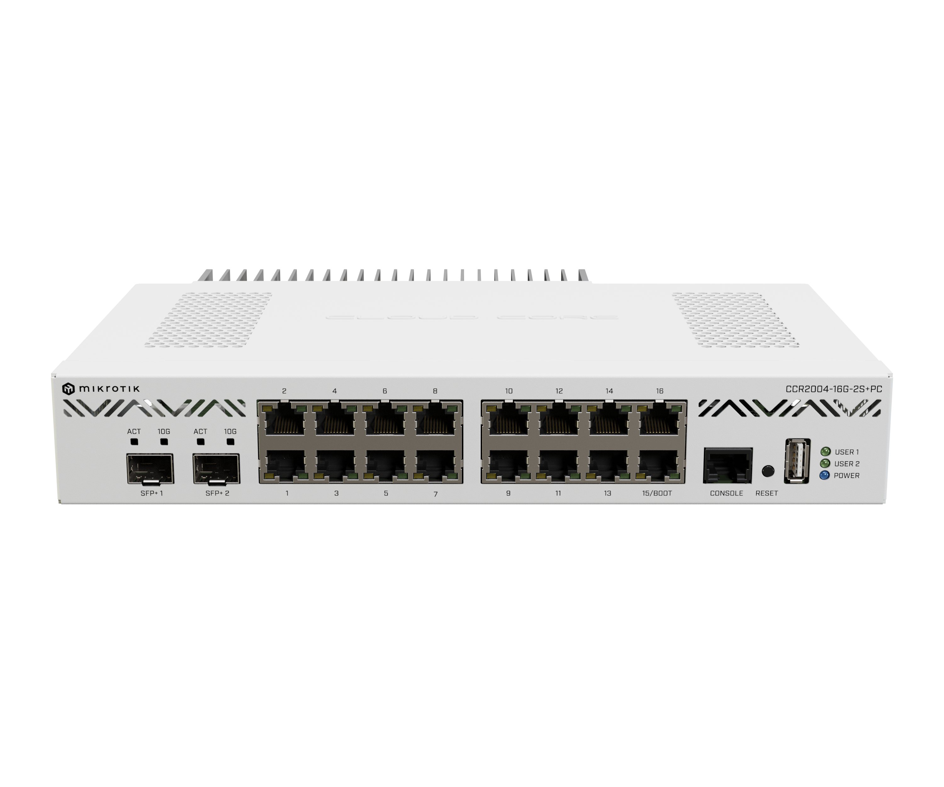 MikroTik CCR2004-16G-2S+PC 10G SFP+ Fiber Modül gateway cihazı
